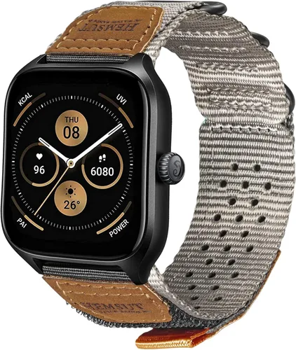 Vista 6 de torbollo Correas de reloj compatibles con Amazfit, correas deportivas resistentes y suaves para Amazfit GTS 4/4 Mini/3/2/2e/2 mini, Bip 3 Pro / 3/U