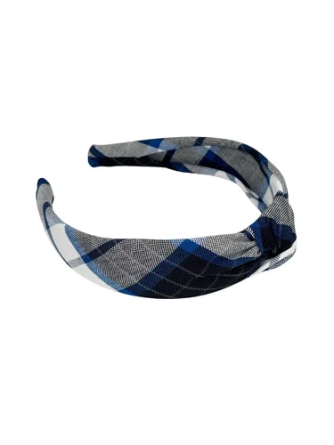 Vista 9 de Diadema anudada de 1.25 pulgadas, uniforme escolar, a cuadros, acolchada, con nudo en la parte superior, diadema de uniforme (cuadros 120)