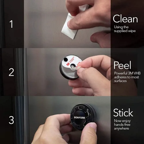 Vista 7 de Rokform - Funda de cristal para iPhone 13 Pro + soporte de aluminio para teléfono RokLock