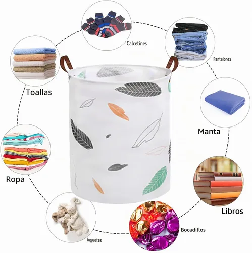 Vista 4 de Cesta plegable para ropa sucia en el dormitorio, impermeable, para baño, bolsa grande de lavandería en dormitorio universitario, guardarropa, sala
