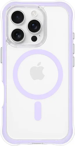 Vista 21 de ORNARTO Air Case para iPhone 16 Pro Max Transparente, Compatible con MagSafe, Funda de Protección contra Caídas de Grado Militar con Air-Pink Rosa