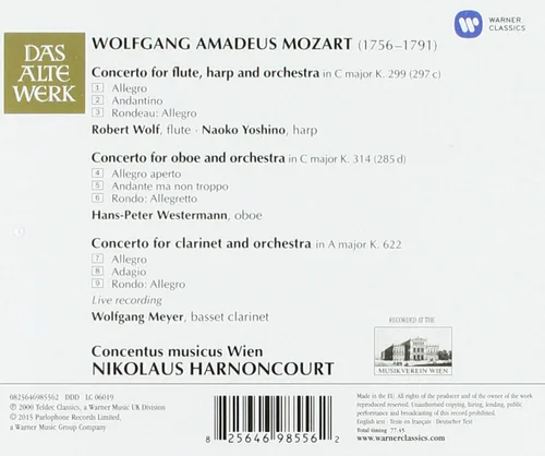 Vista 2 de Clarinet Concerto Oboe Concerto Concerto Flute