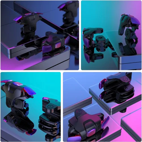 Vista 7 de Mikikit Phone Grip Controller 3 Pairs Gamepad Assist Mobile Game Handgrip Aim Fire Trigger for Phone Mobile Triggers Gaming s Durable Game Three 3