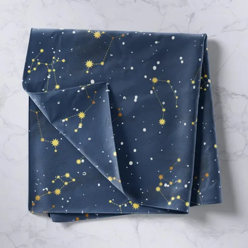 Vista 2 de Tapiz del espacio exterior para colgar en la pared para niños y niñas, estampado en 3D, universo, nube, galaxia, espacio, exterior, azul cielo, arte