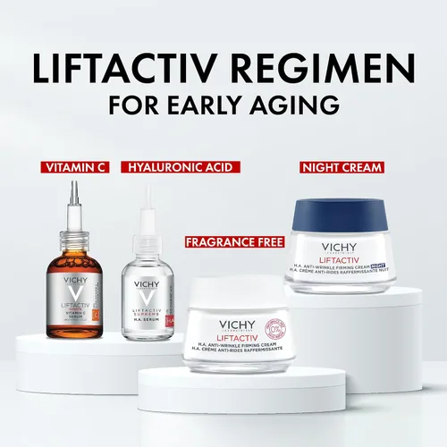 Vista 7 de Vichy LiftActiv H.A. Anti-Wrinkle Firming Cream, Anti Aging Face Cream With Vitamin C & Hyaluronic Acid, Smoothing & Firming For Wrinkles, Visibly