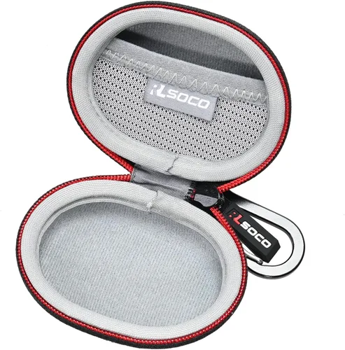 Vista 4 de RLSOCO Funda de transporte para auriculares inalámbricos Huawei FreeBuds Pro 5/Pro 4/Pro 3/Pro 2+/Pro 2/Pro - Negro (solo funda)