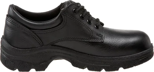 Vista 6 de Thorogood Soft Streets - Zapatos Oxford de trabajo con puntera lisa para mujer, cuero negro de alta calidad con plantilla cómoda y suela