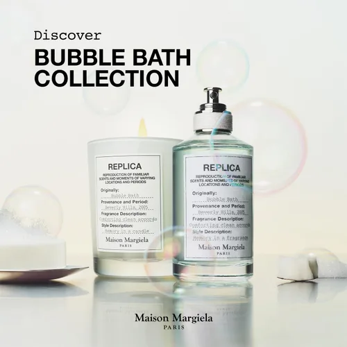 Vista 7 de Maison Margiela Replica Bubble Bath - Gentile Floral Fragrance Eau de Toilette with Soap Bubbles, Rose & Coconut Milk - Long Lasting - Relaxing
