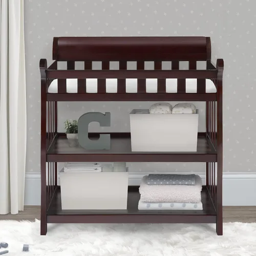 Vista 3 de Delta Children Eclipse - Cambiador con almohadilla, color Espresso Cherry