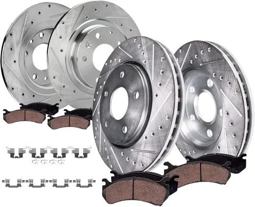 Vista 32 de Detroit Axle - Pastillas de freno para Dodge Ram 2500 3500 2003-2008, Ram 4000 2005-2008, 2004 2006 2007 Pastillas de freno de cerámica delanteras
