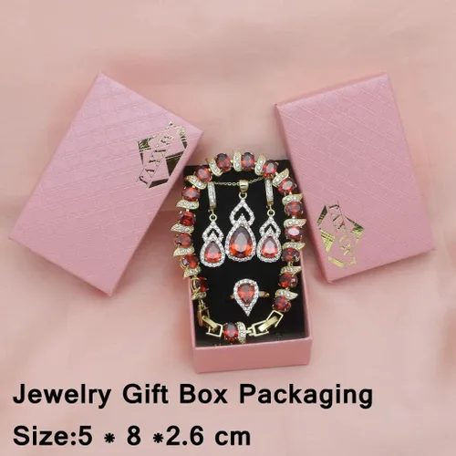Vista 5 de LMXXVJ Juego de joyas para mujer, collar chapado en platino, anillo abierto, aretes, pulsera, para cumpleaños, aniversario, día de la madre, regalos