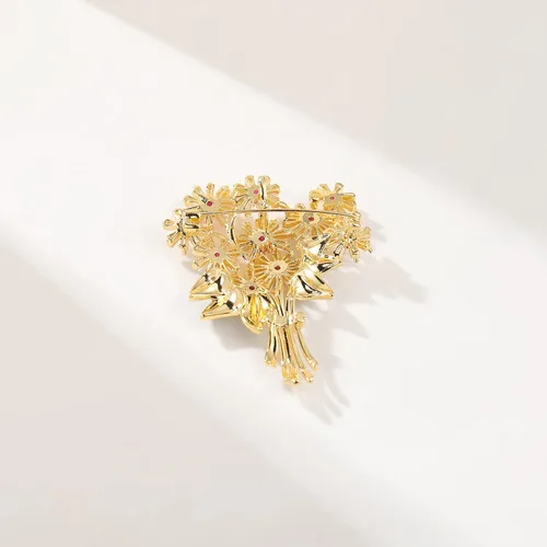 Vista 8 de Broche elegante de flor de perla de diseñador Broches Broches Bisutería para Mujer Moda Regalo de Navidad