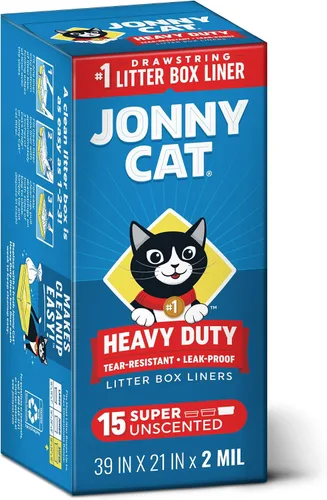 Vista 9 de Jonny Cat Revestimientos para cajas de arena resistentes al desgarro, grande, 30 x 16 pulgadas, 15