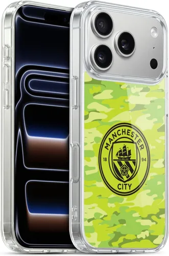 Vista 271 de Head Case Designs Funda de gel con licencia oficial del Manchester City Man City FC Blue Moon Badge Camou [protección de grado militar] compatible