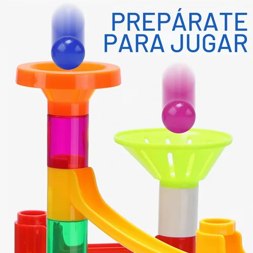 Vista 8 de EagleStone 105PCS Marble Run Kit Marble Maze Construction Building Toy Set