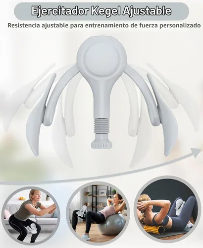 Vista 2 de Dispositivos de ejercicio para suelo pélvico, ejercitador muscular Kegel, 15-70 libras, ajustable para mujeres/hombres, ejercitador interno