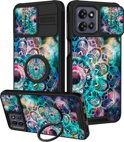 Vista 128 de Funermei Funda para Moto G Stylus 5G 2022, funda para teléfono con diseño de calavera de esqueleto para mujeres y niñas, diseño gótico, Como