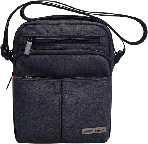 Vista 2 de USPECLARE Bolso de mensajero para hombre, bolso cruzado para el hombro, bolso de viaje, bolso de hombre, bolso casual para el trabajo, negocios