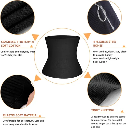 Vista 3 de SCARBORO Fajas de cinturón de recuperación de apoyo para la maternidad posparto para mujeres Shaper cuerpo barriga control cintura entrenador