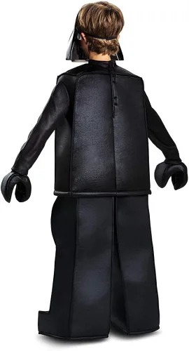 Vista 2 de Darth Vader Costume for Kids Official Prestige Lego Star Wars Costume with Mask and Cape