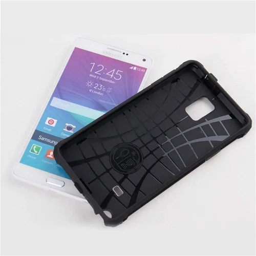 Vista 6 de Funda de teléfono para Samsung Galaxy Note 3 con protector de pantalla de vidrio templado y accesorios para celulares, goma resistente, de doble