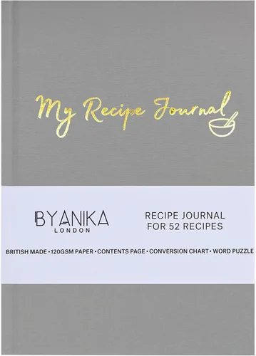 Vista 9 de Libro de recetas en blanco para escribir en tus propias recetas, diario de recetas personales de tapa dura, cuaderno de recetas My Family Cookbook