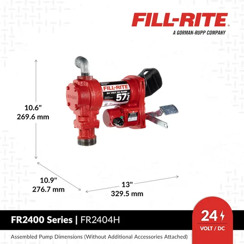 Vista 4 de Fill-Rite Bomba de CC de 24 voltios FR2404G solamente