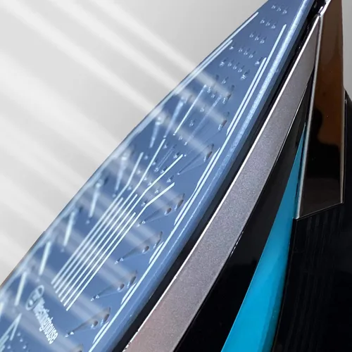 Vista 4 de Westinghouse - Plancha de 220 V de 2500 vatios con vapor y apagado automático de 220 – 240 voltios 50/60 Hz con adaptador de enchufe Dynastar