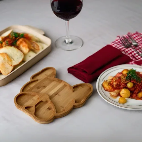 Vista 5 de Tabla de charcutería de Bulldog Francés, tabla de queso de bambú natural de 12 pulgadas y bandeja para servir para entretener, regalo divertido