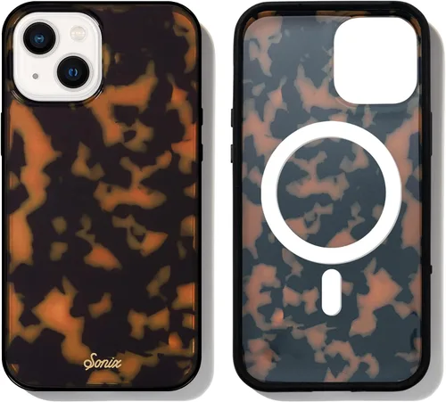 Vista 135 de Sonix - Funda para iPhone 12 y iPhone 12 Pro, compatible con MagSafe, probada contra caídas de 10 pies, Brown Tort, diseño de carey marrón