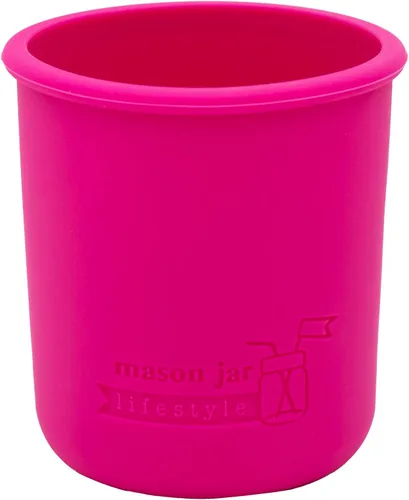 Vista 15 de Mason Jar Lifestyle Fundas de silicona de media pinta de boca regular de 8 onzas para proteger la pelota, Kerr, tarros de conservas acolchados