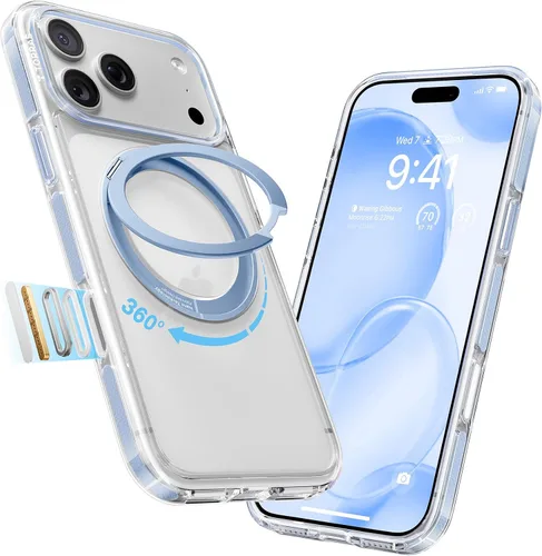 Vista 37 de TORRAS Funda con soporte magnético 360 para iPhone 18 Pro, O3 Fitness Borgoña