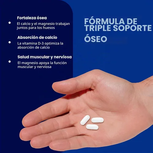 Vista 4 de GNC Calcio Plus Magnesio y Vitamina D-3 1000 mg, Huesos Fuertes, 180