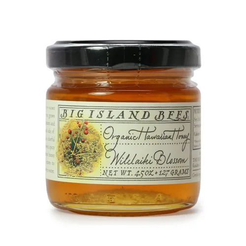Vista 3 de Big Island Bees - Juego de regalo gourmet de miel cruda hawaiana, muestra de variedad floral individual (4.5 onzas cada frasco de vidrio)
