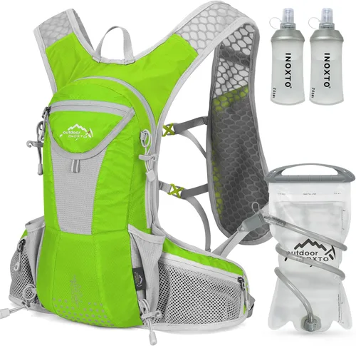 Vista 17 de IX INOXTO Hydration Pack Backpack, Lightweight Water Backpack with 2L Hydration Bladder Daypack for Men Women,Running Hydration Vest for Trail Todo
