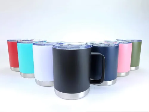Vista 4 de Taza de café aislada personalizada con tapa, 12 onzas, personalizable con nombre o texto, taza de viaje personalizada
