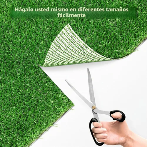 Vista 6 de Almohadilla de césped artificial para orina de perro, 18.75 x 15 pulgadas, paquete de 2, lavable para interiores, césped de repuesto para cachorros