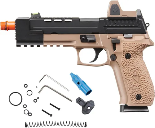 Vista 13 de Vorsk Aluminum Hi-Capa Airsoft VP26X Gas Blowback Pistol w/Red Dot Sight