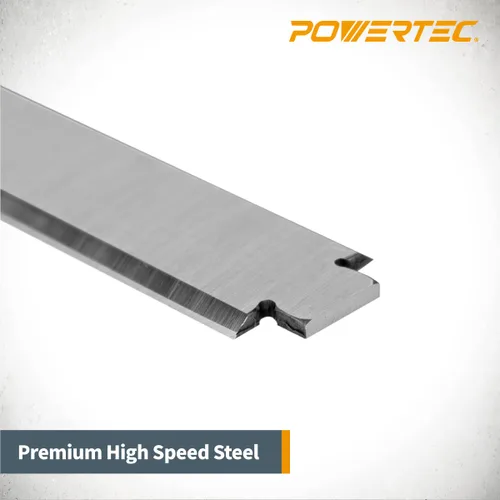 Vista 3 de POWERTEC Cuchillas cepilladoras de 13 pulgadas para cepilladoras Ridgid TP1300, TP13001, TP13002, repuesto para cuchillos cepilladores AC8630, juego