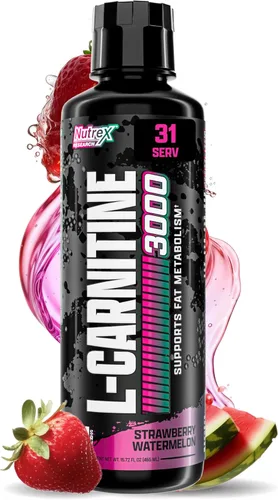Vista 15 de Nutrex Research L-Carnitina 3000 (31 porciones, Berry Blast) Disparos líquidos, sin estimulantes Apoya la recuperación muscular para hombres