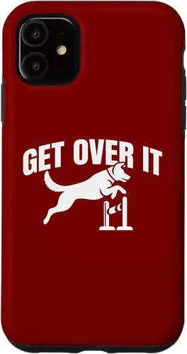 Vista 5 de iPhone 15 Dog Agility Handler - Get Over It - Bar Jumping Dog Agility Case
