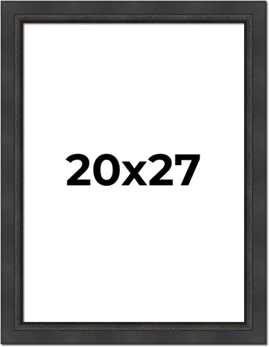 Vista 223 de Poster Palooza Marco de 5 x 5 pulgadas, color negro, cuerda biselada, marco de madera maciza, ancho de moldeo de 2 pulgadas, con plexiglás acrílico