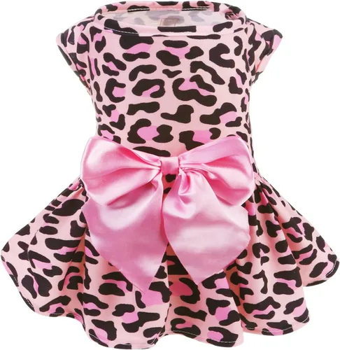 Vista 22 de PUPTECK Vestido estampado para perro, ropa para mascotas para el 4 de julio con lindo corbatín para cachorros, bandera, XS Estilo americano
