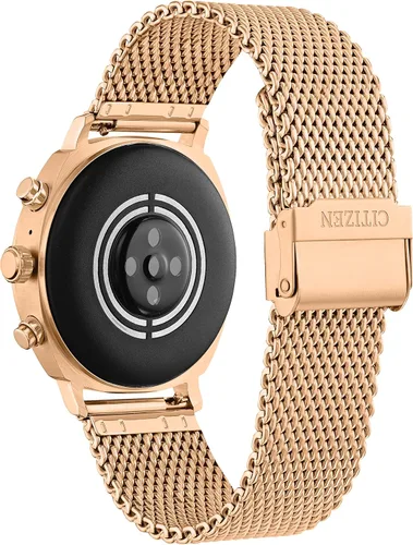 Vista 4 de Citizen CZ Smart PQ2 - Reloj inteligente unisex de 1.614 in con aplicación YouQ con IBM Watson® AI y NASA Research, Wear OS por Google, recursos Oro