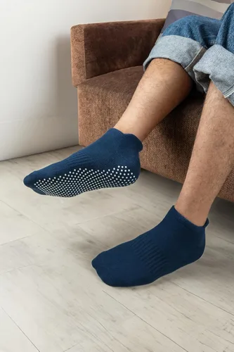 Vista 5 de RATIVE Calcetines antideslizantes para yoga, pilates y hospitales, con agarres, para mujeres y hombres