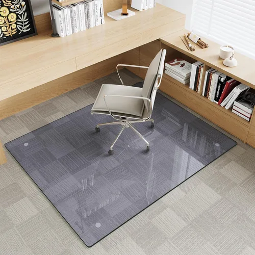Vista 15 de Alfombrilla de cristal templado gris para silla de 30 x 48