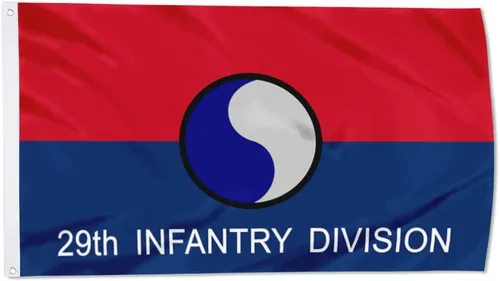 Vista 9 de Fyon Bandera militar de la 34ª división de infantería del ejército de 3 x 5 pies con 2 ojales de latón