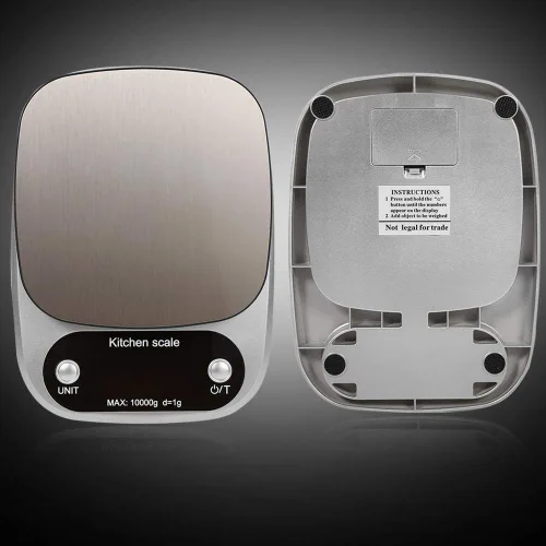 Vista 2 de Báscula de alimentos de cocina, báscula electrónica de alimentos de cocina 22.0 lbs/1G Digital Lcd Alimentos Die Cálculo Pesaje Balanza Balanza Sin