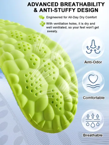 Vista 41 de Plantillas 4D Cloud para mujeres y niños, plantillas de soporte de arco, plantillas de espuma viscoelástica, plantillas de zapatos deportivos