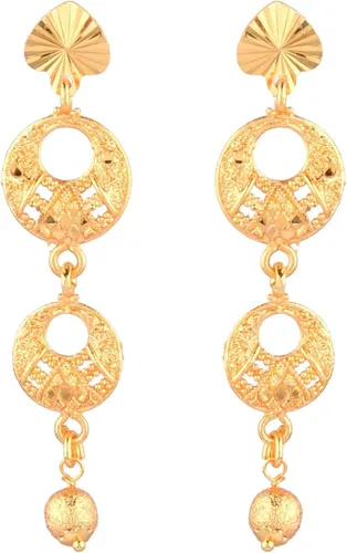 Vista 5 de Efulgenz Indian Style Bollywood Fashion Gold Tone Wedding Bridal Tassel Choker Collar Necklace Earrings Jewelry Set